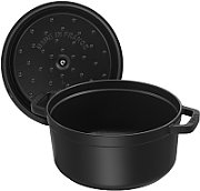 Staub Round Cast Iron Pot - Black  1.7 ltr