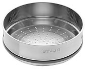 Round cast iron pot with Staub insert - 3.8 ltr  Graphite