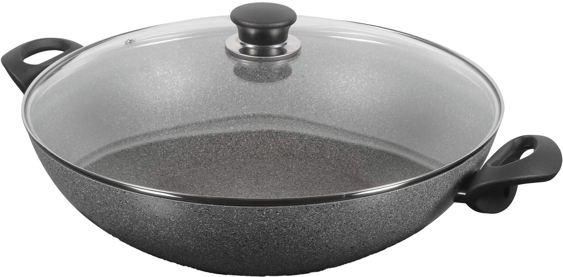 BALLARINI Ferrara Wok frying pan with 2 granite handles 36 cm FERR8KD.36D