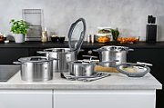 ZWILLING SIMPLIFY 66870-005-0 Pots set Stainless steel 5 pcs. Silver Black