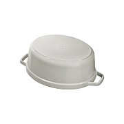 Staub Oval Cast Iron Pot - 5.5 ltr  White Truffle