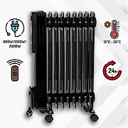 Camry | Heater | CR 7810 | Oil Filled Radiator | 2000 W | Number of power levels 3 | Black