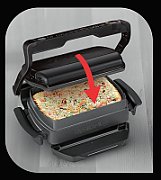 TEFAL | GC714834 OptiGrill | Replaceable Plates | Plate | N/A W | Black