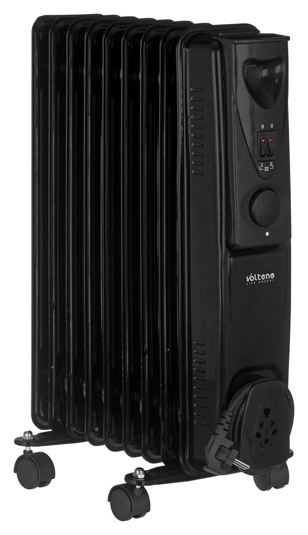 OIL-FILLED RADIATOR 9-FIN 2000W BLACK