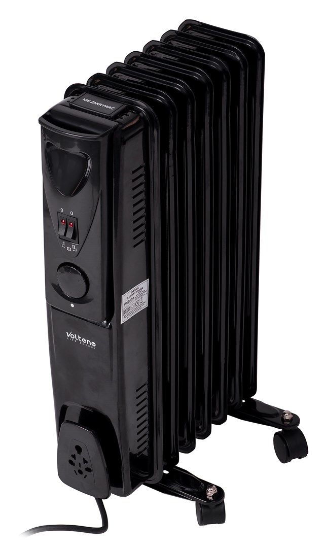 OIL-FILLED 7-FIN RADIATOR 1500W BLACK