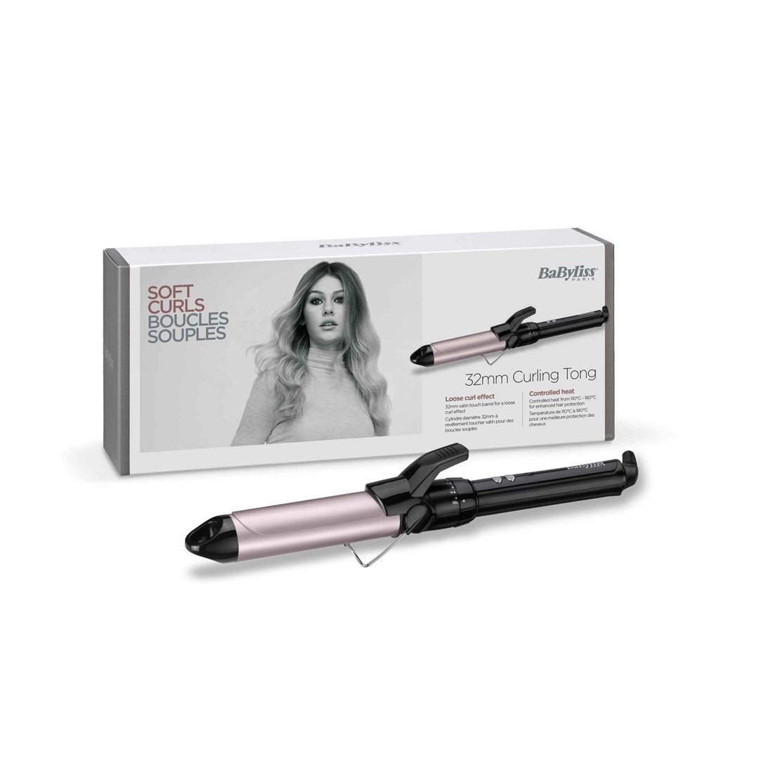 BaByliss Pro 180  C332E  Sublim’Touch 32 mm Curling iron Warm Black  Pink 70.9  (1.8 m)
