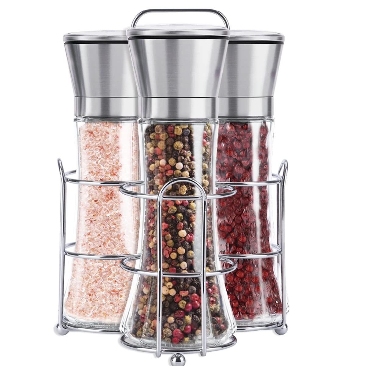 Spice  Salt & Pepper Grinder - Set of 3 Grinders - USB Adler