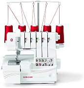 Overlock Singer 14T968 sewing machine  electric current  white