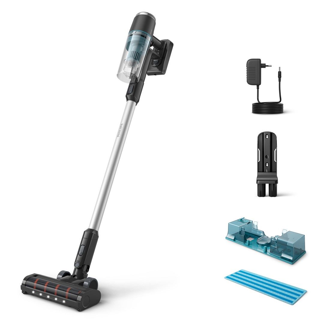 Philips 3000 series XC3131/01 stick vacuum/electric broom Battery Dry Bagless Black  Blue