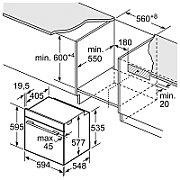 Bosch Serie 8 HBG633NB1 oven 71 L 3600 W A+ Black