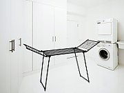 AMALFI foldable laundry drying rack  black