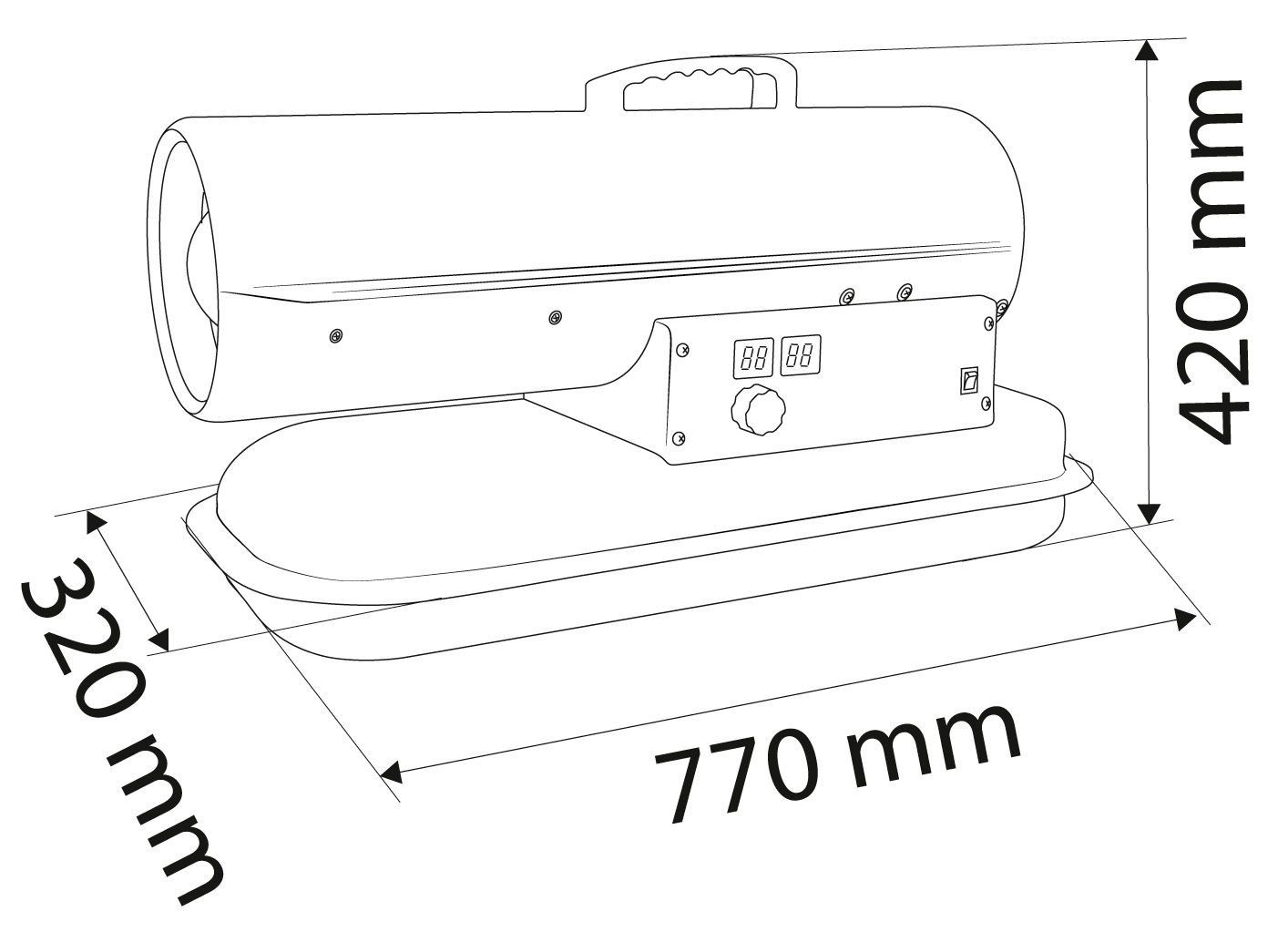 Oil heater 20KW NEO Tools 90-080
