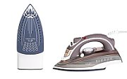 Adler AD 5030 iron Steam iron Ceramic soleplate 3000 W Brown  Grey  White