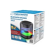 Esperanza EP154 BT FM LED RGB Speaker Black 3W