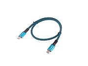 Lanberg CA-CMCM-45CU-0005-BK USB cable 0.5 m USB4 Gen 2x2 USB C Black  Blue
