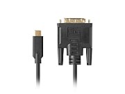 Lanberg CA-CMDV-10CU-0018-BK video cable adapter 1.8 m USB Type-C DVI-D Black