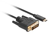 Lanberg CA-CMDV-10CU-0018-BK video cable adapter 1.8 m USB Type-C DVI-D Black