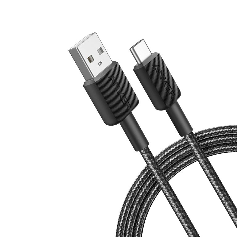 Anker 322 USB cable 1.8 m USB A USB C Black