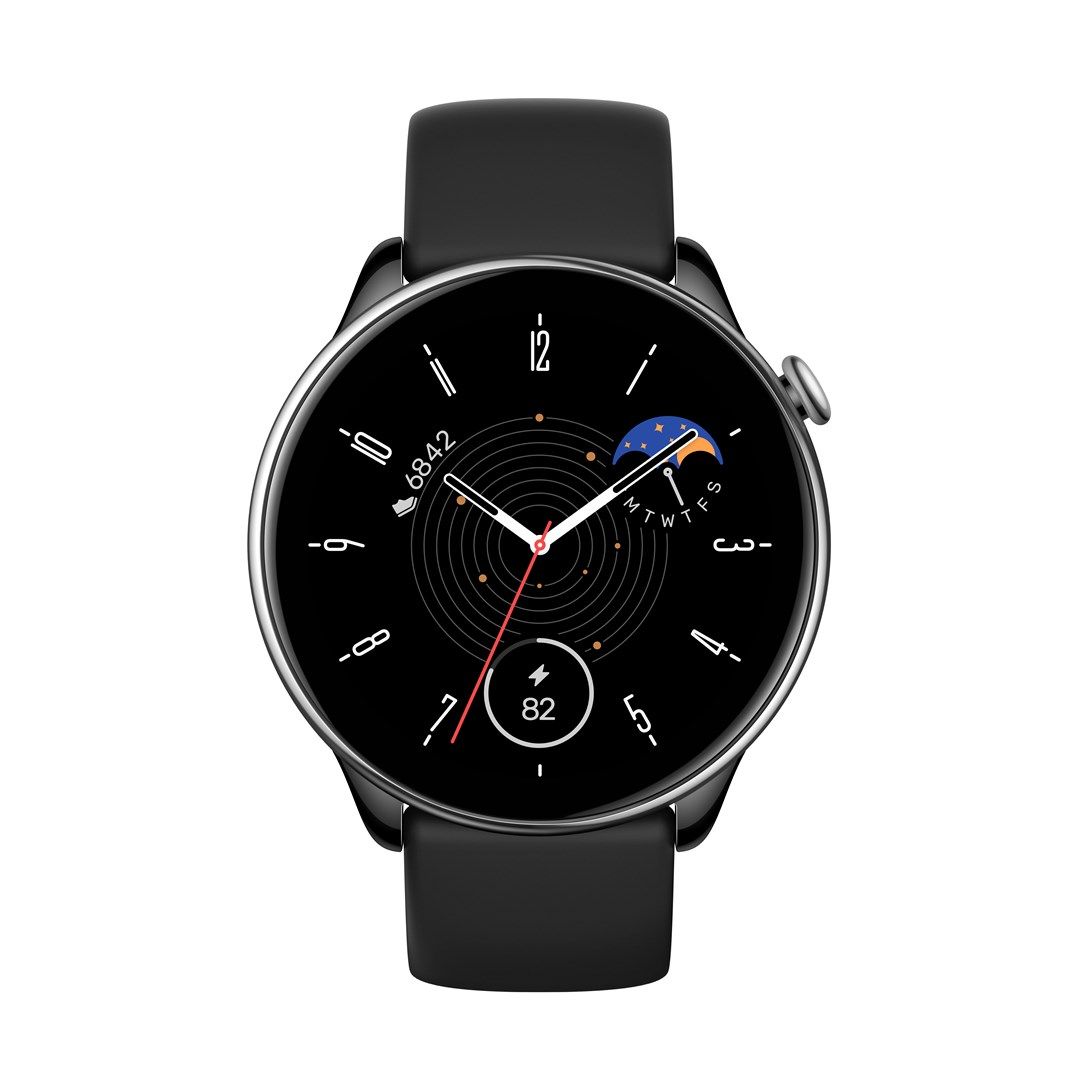 Amazfit GTR Mini 3.25 cm (1.28 ) AMOLED 42 mm Digital 416 x 416 pixels Touchscreen Black  Silver GPS (satellite)