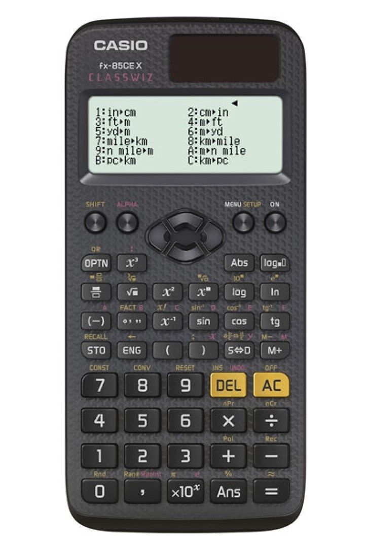 CASIO FX-85CEX CALCULATOR SCIENTIFIC 379 FUNCTIONS  77X166MM  BLACK