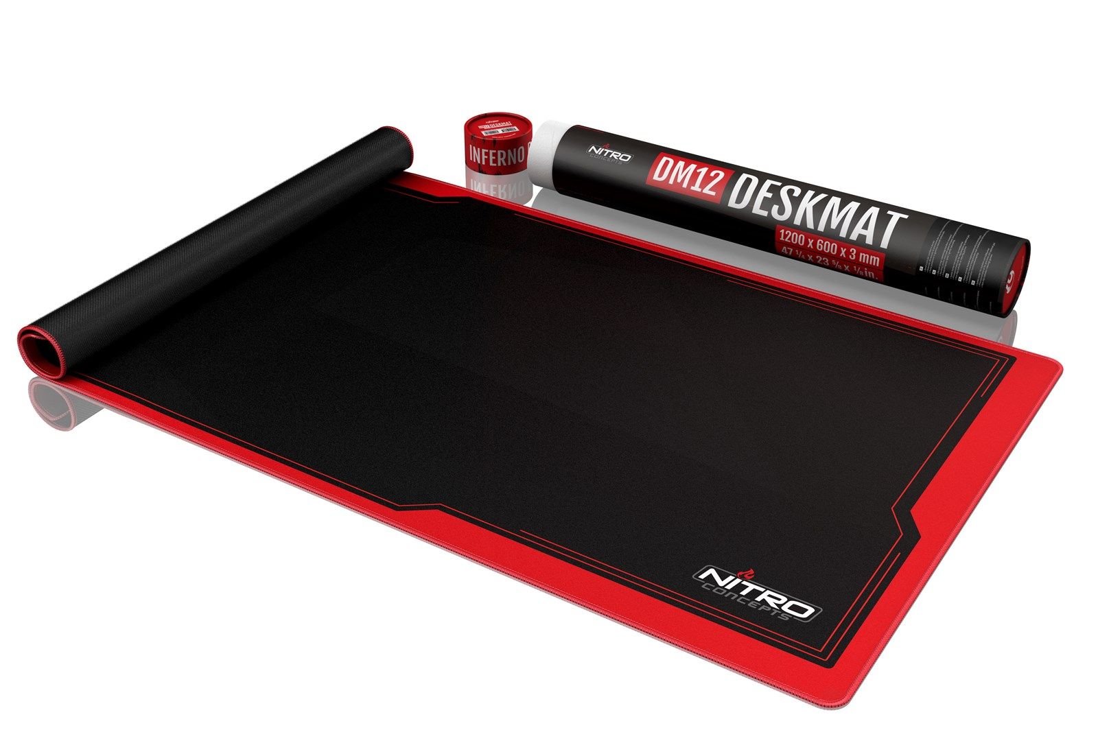 Nitro Concepts DM12 Gaming mouse pad Black  Red