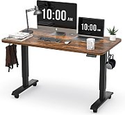 Ergo Office electric desk  height adjustable  gray  max height 118cm 50 kg - with a tabletop for sitting work  ER-434