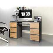 KUBA desk 130x51x76 cm anthracite/artisan