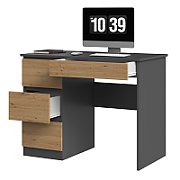 Desk MIJAS LEFT 98x51x76 cm Anthracite/Artisan