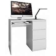 Topeshop LIMA PRAWE BIEL MAT computer desk White