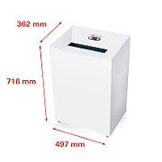 HSM Pure 530 shredder  80 l  3 9 mm