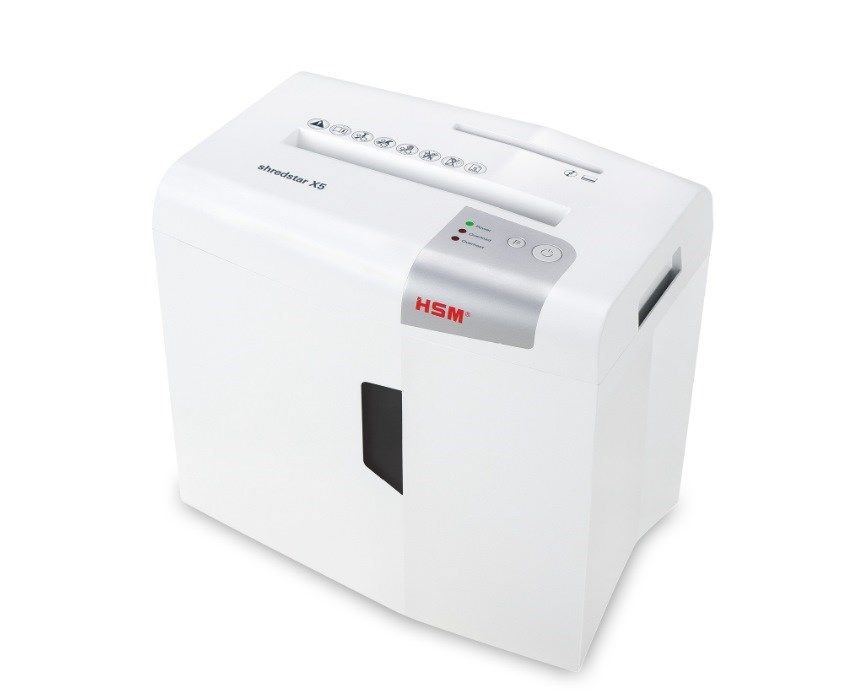 HSM shredstar X5 document shredder  4.5 x 30 mm + separate CD-cutting mechanism