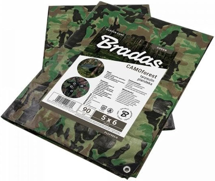CAMOFOREST CAMOFLAGE TARPAULIN 90g 6*12m