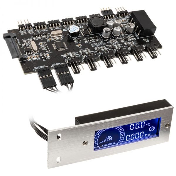 Lamptron TC20 PCI RGB Fan and LED Controller - Silver