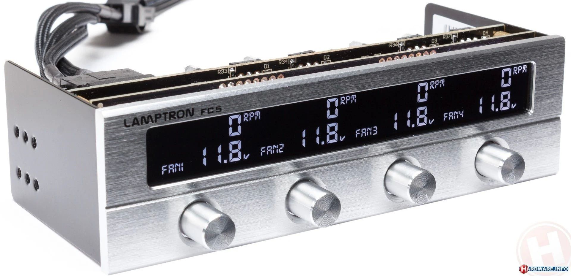 Lamptron FC5 V2 Fan Controller 5.25 Inch - silver