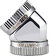 PHANTEKS Glacier Hard-Tube Adapter 2x 16mm 45 degrees - chrome