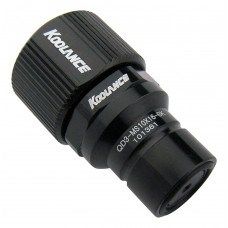 Koolance QD3 Quick Release Straight Male on 16/10mm - no-spill  black