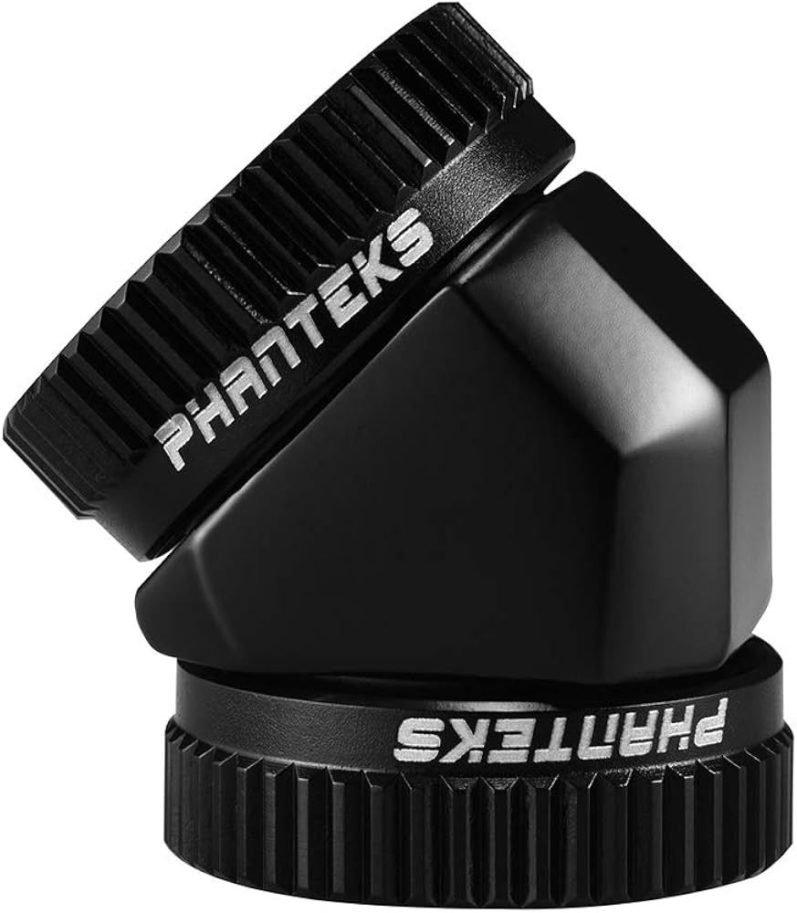 PHANTEKS Glacier Hard-Tube Adapter 2x 16mm 45 degrees - black