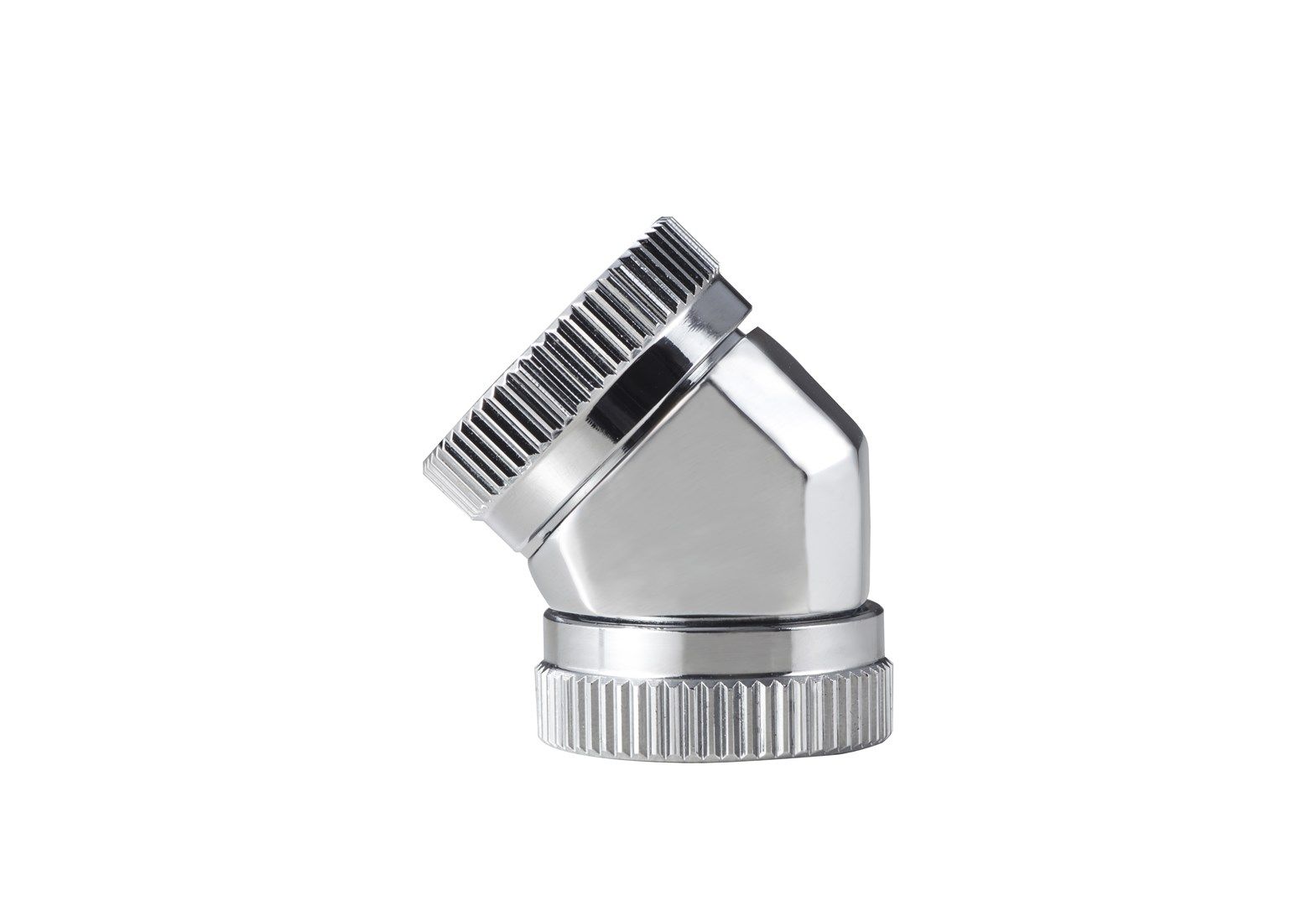 PHANTEKS Hard-Tube Adapter 2x 12mm 45 degrees - chrome