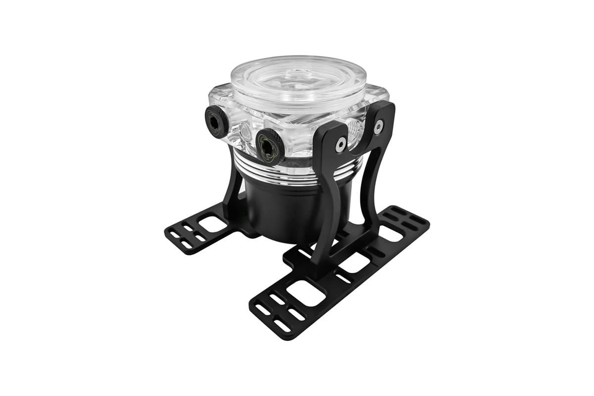 Singularity Computers Protium Vertical Mount for pumps and reservoirs - silver