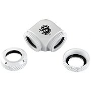 Bitspower Multi-Link Adapter 90 Degree 12mm OD to 12mm OD Hardtube - white