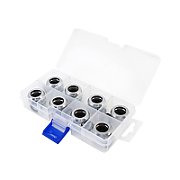 XSPC connector G1/4  to 14mm hardtube  chrome - 8 pieces