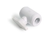 Alphacool Icicle 2 Way Ball Valve G1/4 - white