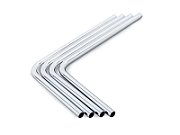Bitspower Brass Hardtube 16mm OD  220x300mm  90 Degrees - Pack of 4  Silver