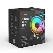 Ventilator Savio FAN-01 ,120 x 120 x  mm ,1200 RPM ,Negru ,ARGB 