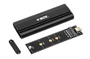 iBox HD-07 SSD enclosure Black M.2