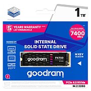 GoodRam Goodram PX700 SSD SSDPR-PX700-01T-80 internal solid state drive M.2 1.02 TB PCI Express 4.0 3D NAND NVMe
