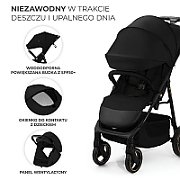 Kinderkraft pram TRIG 3 ONYX BLACK