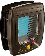 FERPLAST Swing 7 - Door with magnetic lock for small dogs and cats  brown