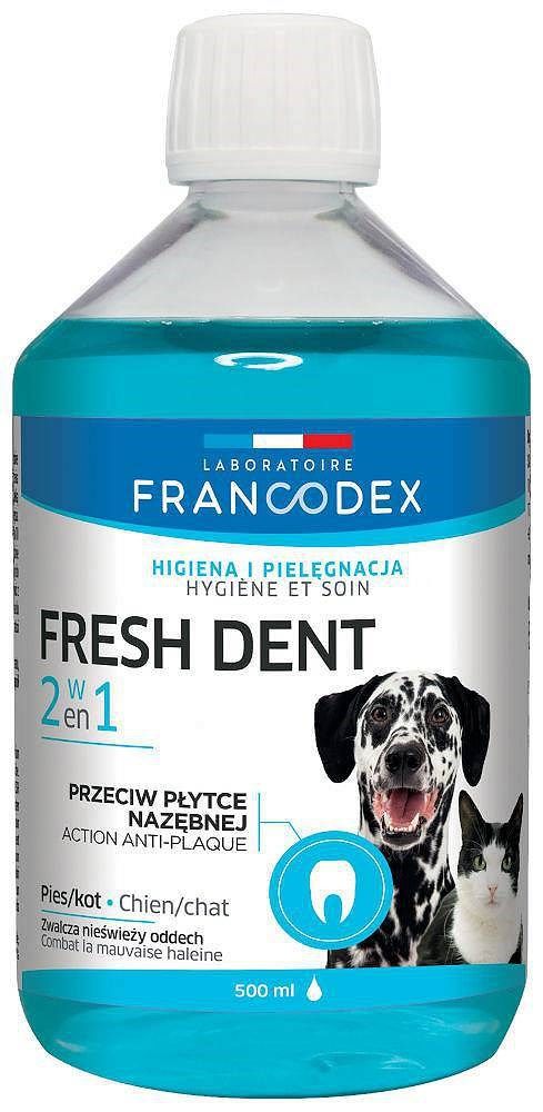 FRANCODEX Fresh dent oral hygiene liquid - dog/cat formula - 500ml