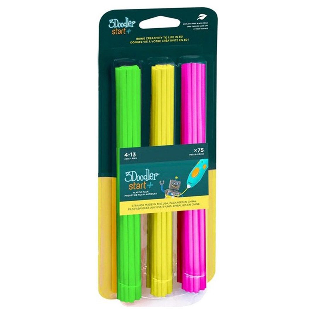 3Doodler Start 3DS-ECO-MIX4-75 3D printing material Compostable plastic Green  Pink  Yellow 1 g